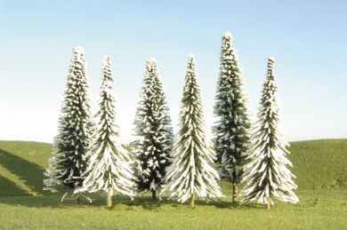 Bachmann 32002 SceneScapes Pine Trees with Snow 5-6"