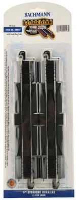 Bachmann 44428 HO Scale Steel E-Z Track 9" Straight Rerailer (2)