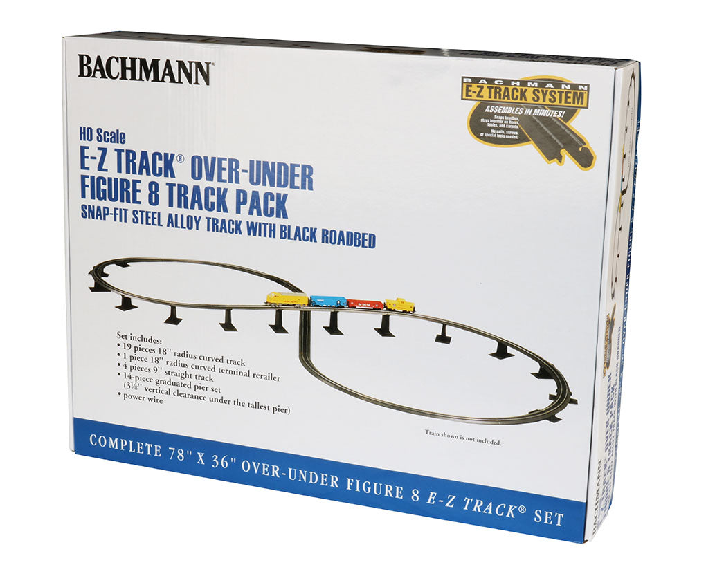 Bachmann 44475 HO Scale Steel E-Z Track Over Under Figure 8 Track Pack