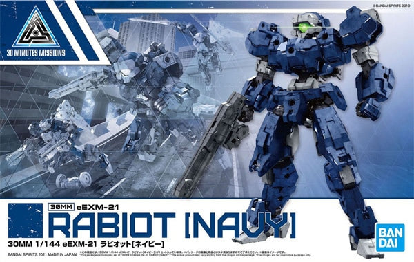 Bandai 5060699 1/144 30 Minute 30mm Series #032 eEXM-21 Rabiot Navy
