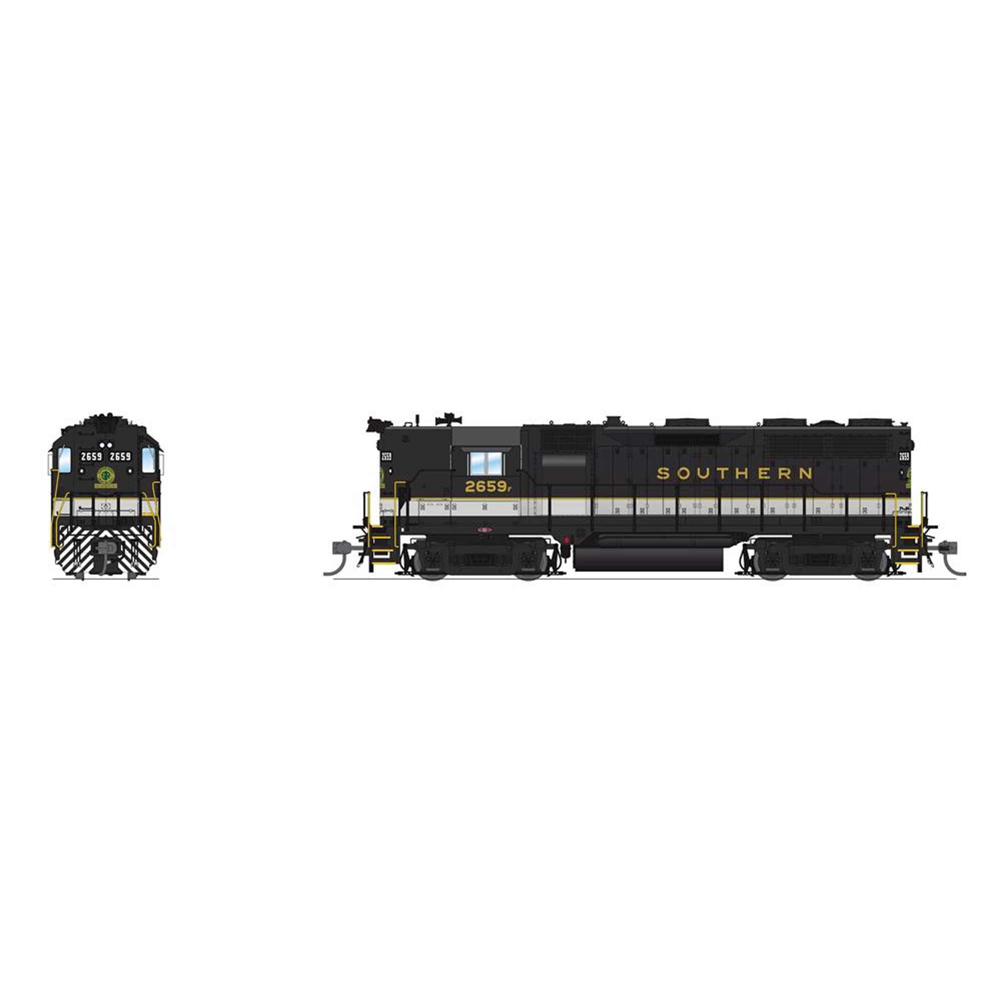 HO EMD GP35 Locomotive Tuxedo Scheme with Paragon4 Sound (BLI7544)