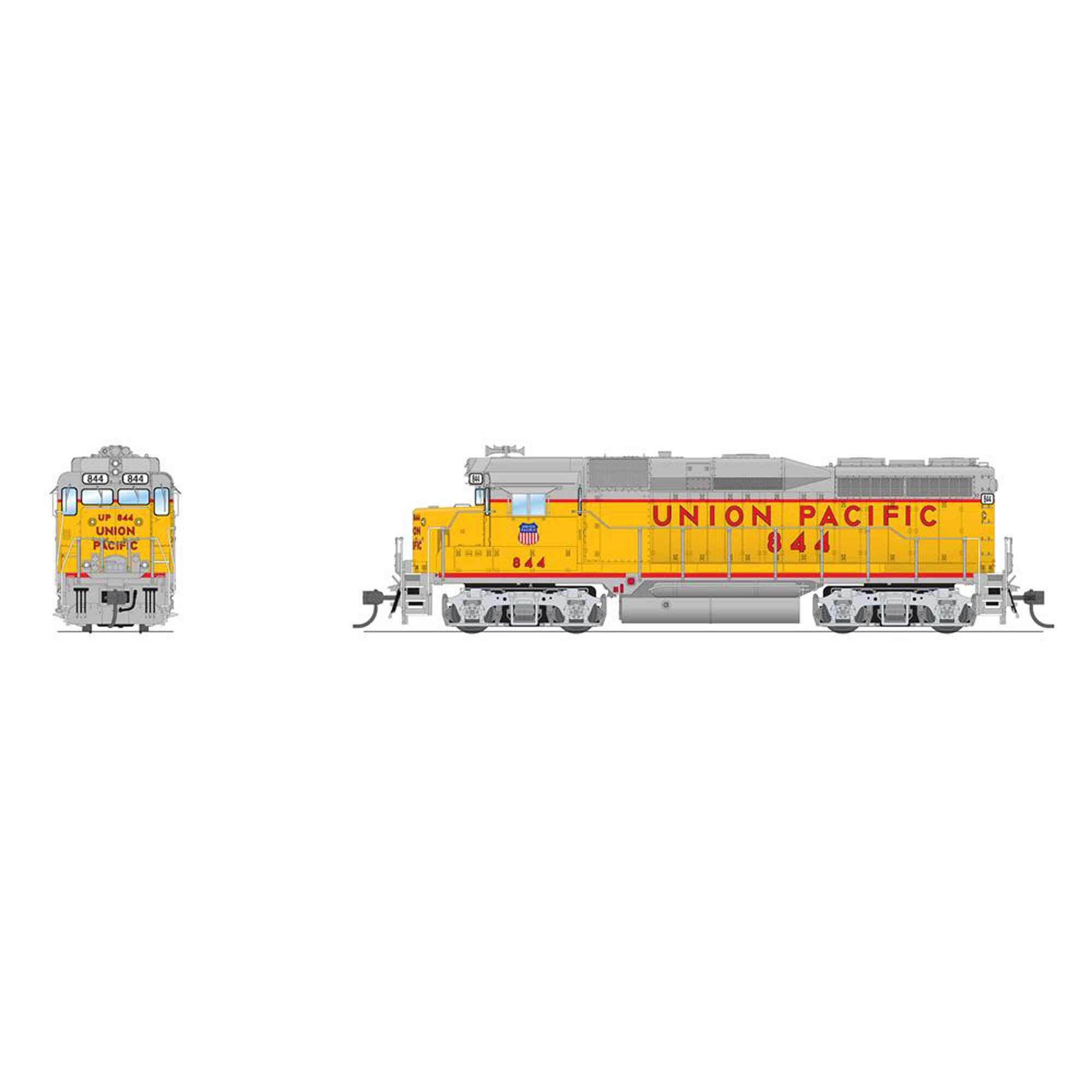 HO EMD GP30 Locomotive As Appears Today Paragon4 UP 844 (BLI7580)