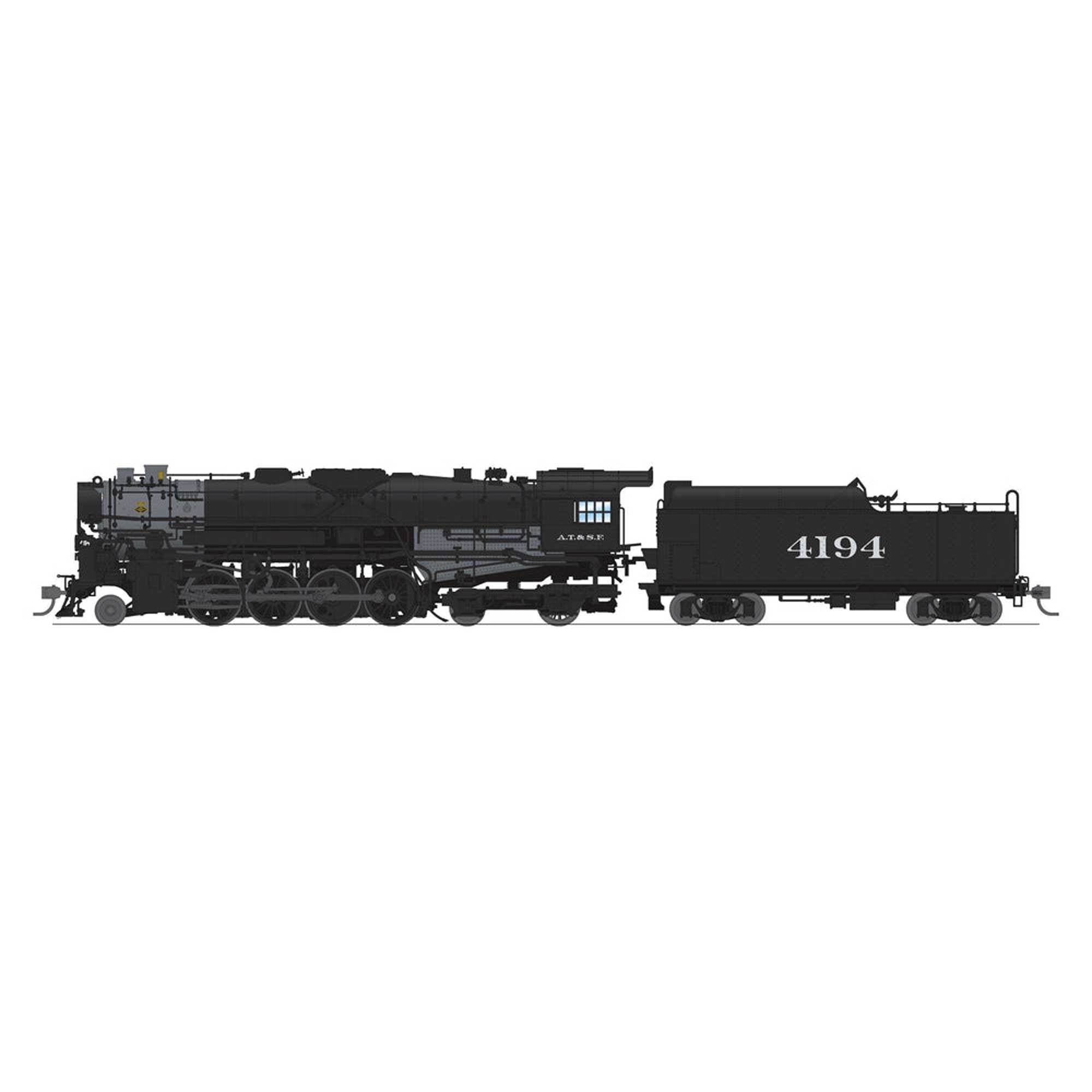 HO ATSF 2-8-4 Berkshire T1a Locomotive with DCC and Sound (BLI7893)