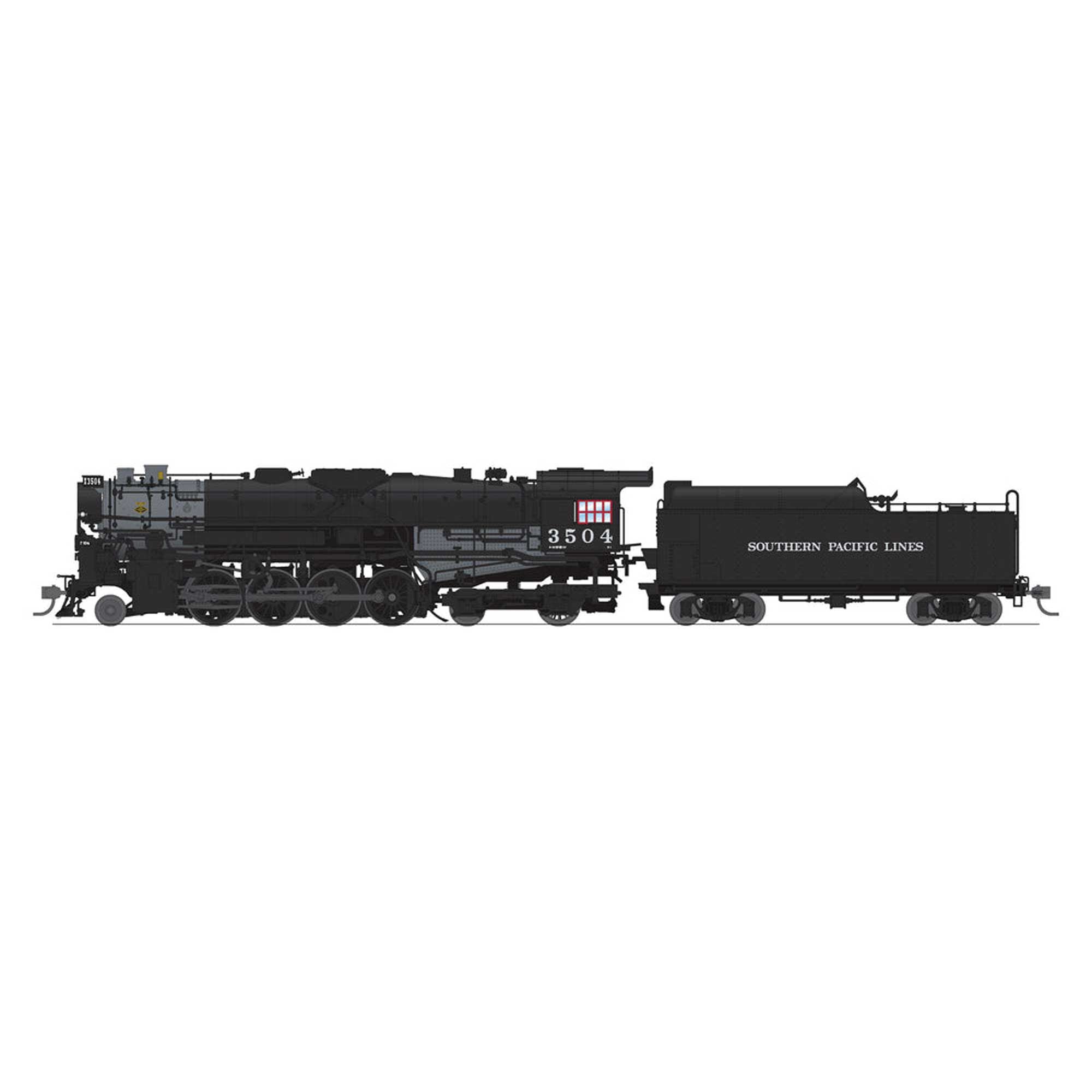 HO Southern Pacific 2-8-4 Berkshire T1a Locomotive with 4-Axle Tender (BLI7901)