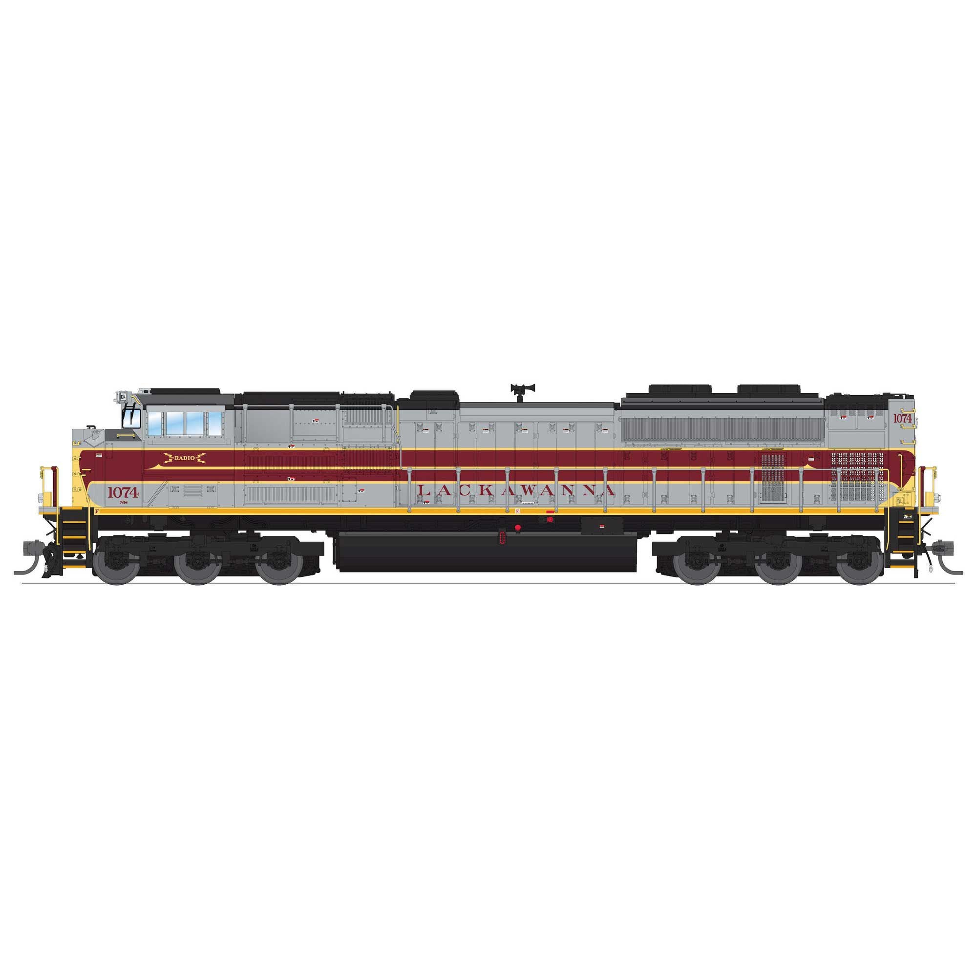 HO EMD SD70ACe Locomotive with DCC and Sound (NS 1074 DL&W Heritage Paint) (BLI8681)