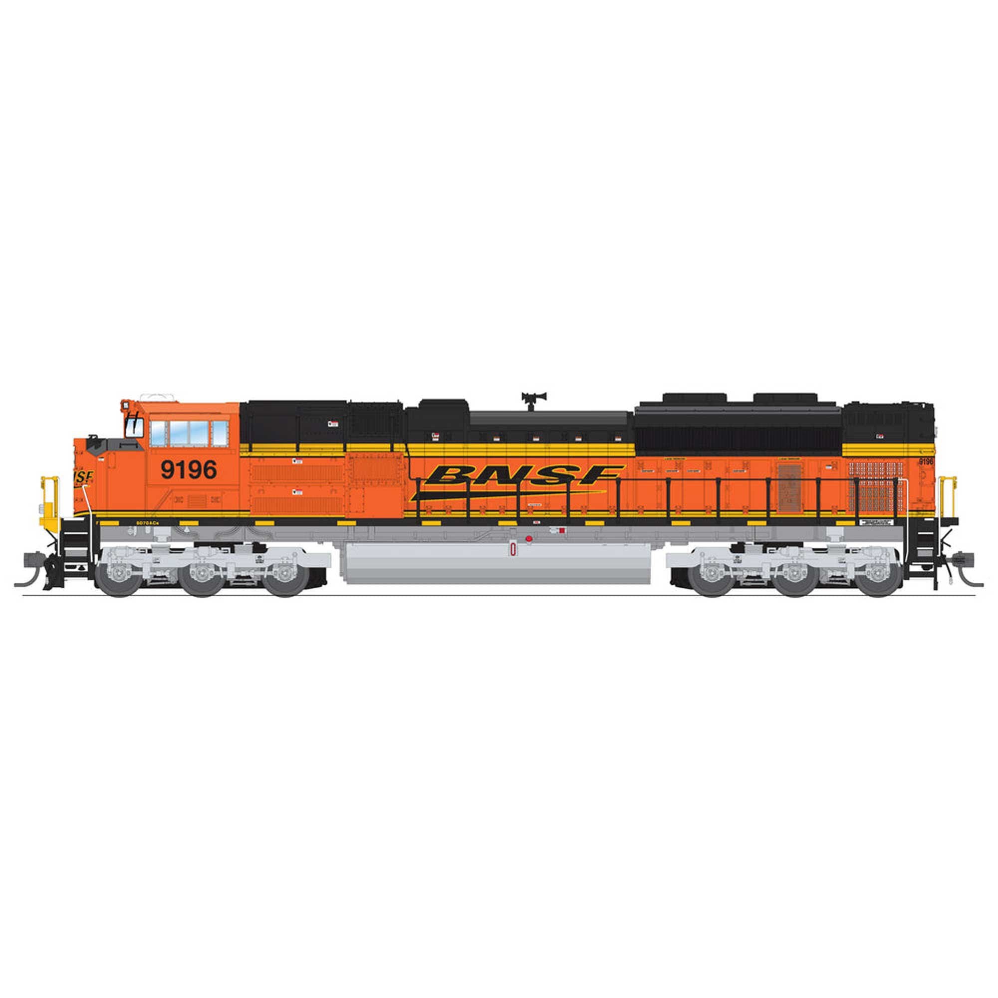 HO EMD SD70ACe Locomotive BNSF 9283 Swoosh Scheme (BLI8701)