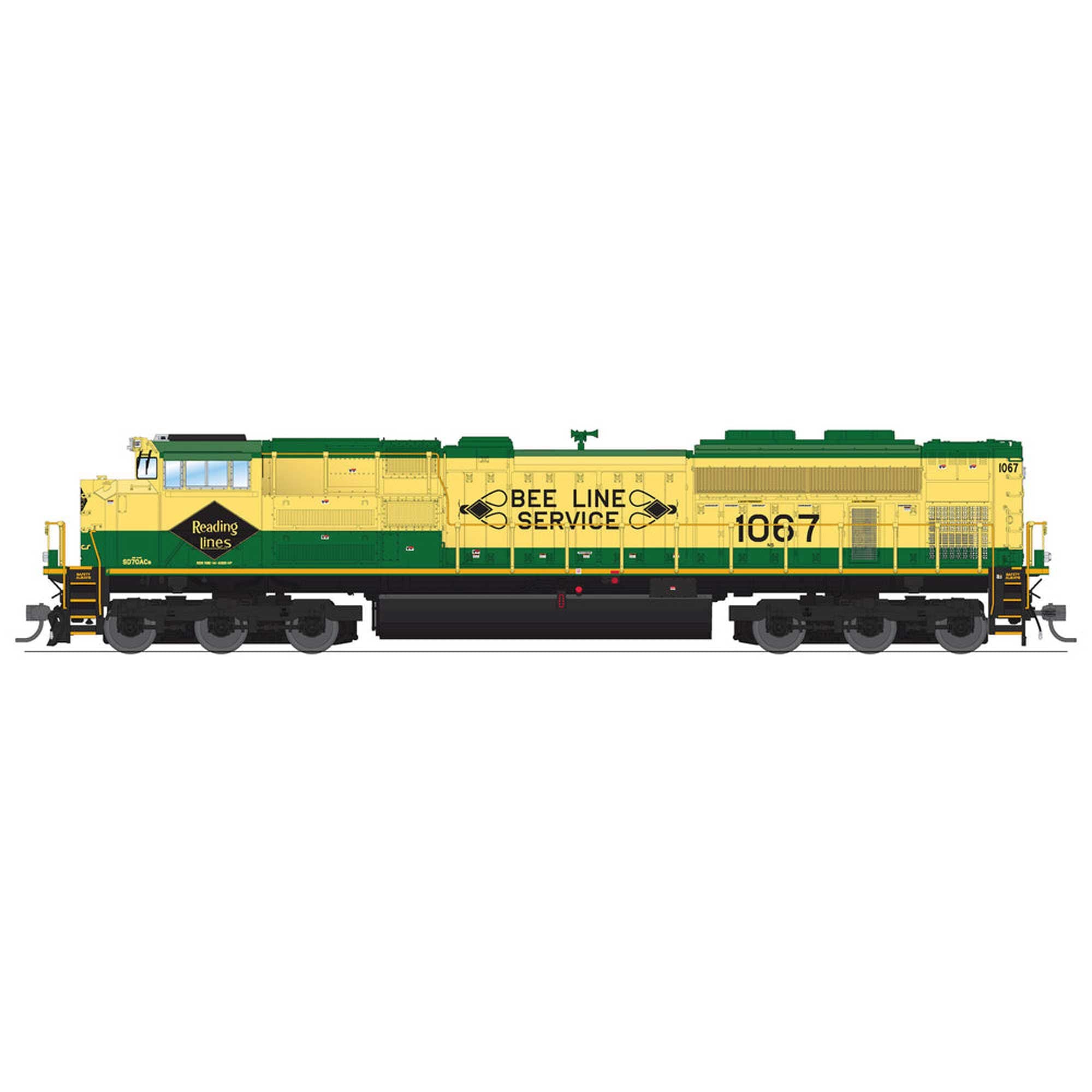 HO EMD SD70ACe Locomotive NS 1067 Reading Heritage Paint (BLI8712)