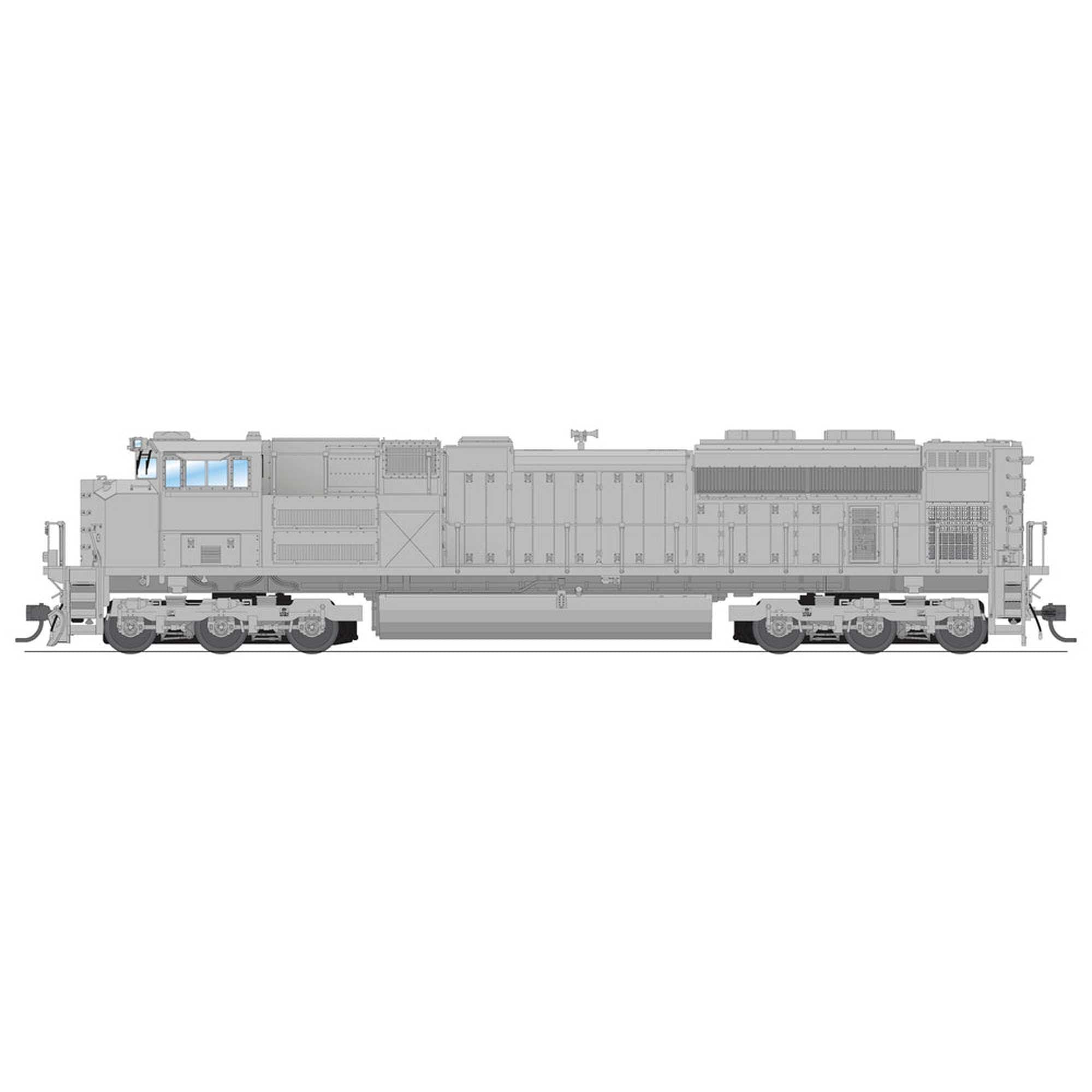 HO EMD SD70ACe Locomotive Unpainted High Headlight (BLI8720)
