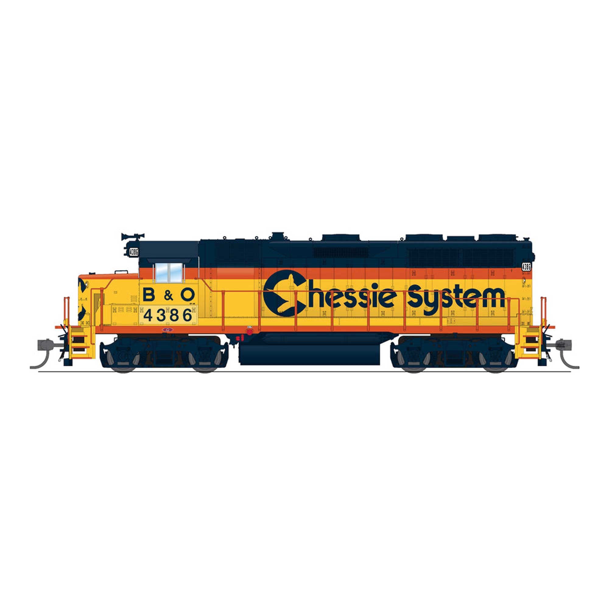 HO EMD GP35 CSX 4386 Chessie System DCC-Ready (BLI8903)