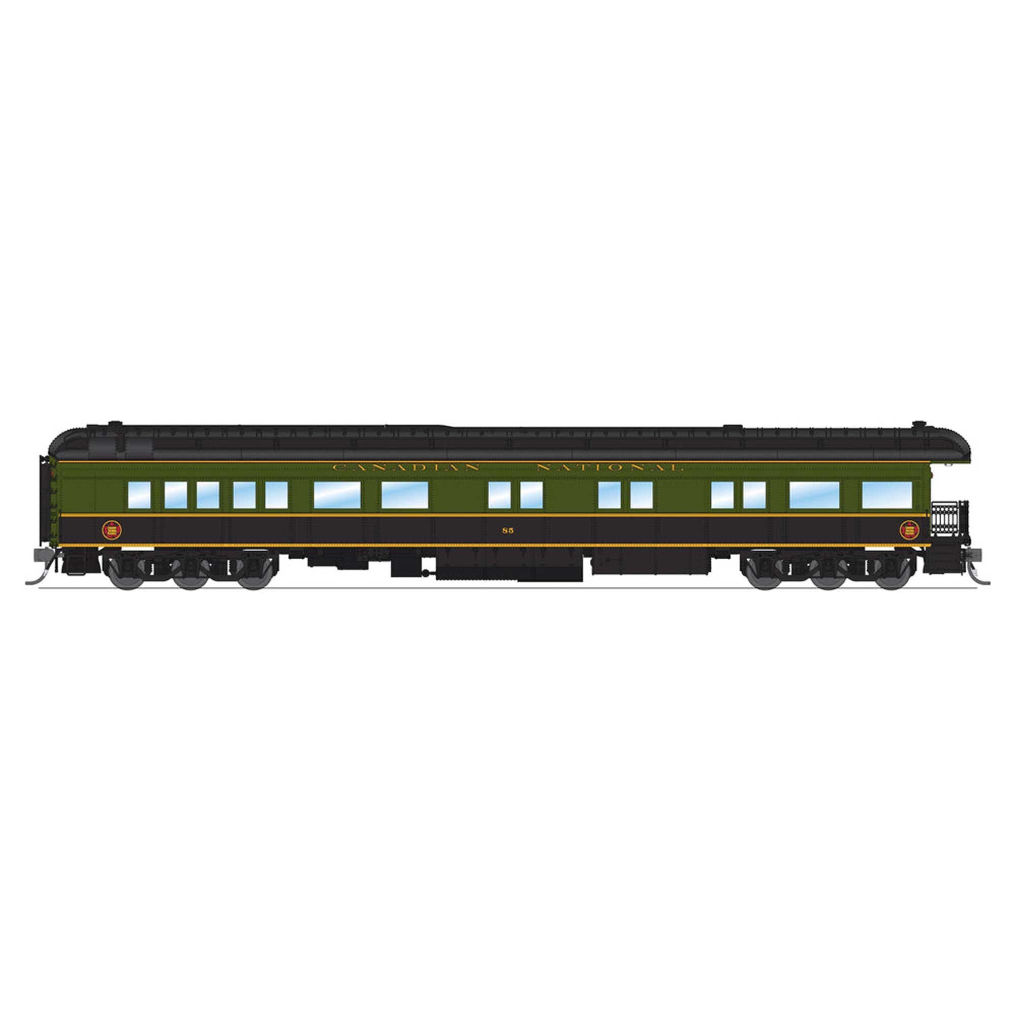 HO Scale CN Heavyweight 5-Car Passenger Set (Green/Black/Yellow) (BLI9101)