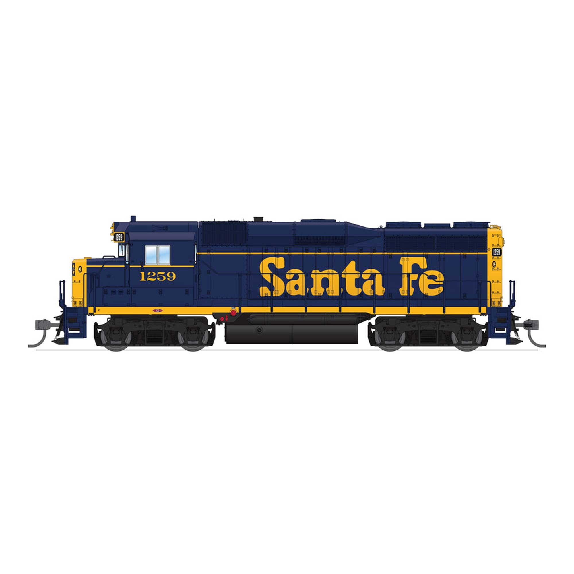 HO EMD GP30 ATSF 1263 No-Sound DCC-Ready Locomotive (BLI9150)