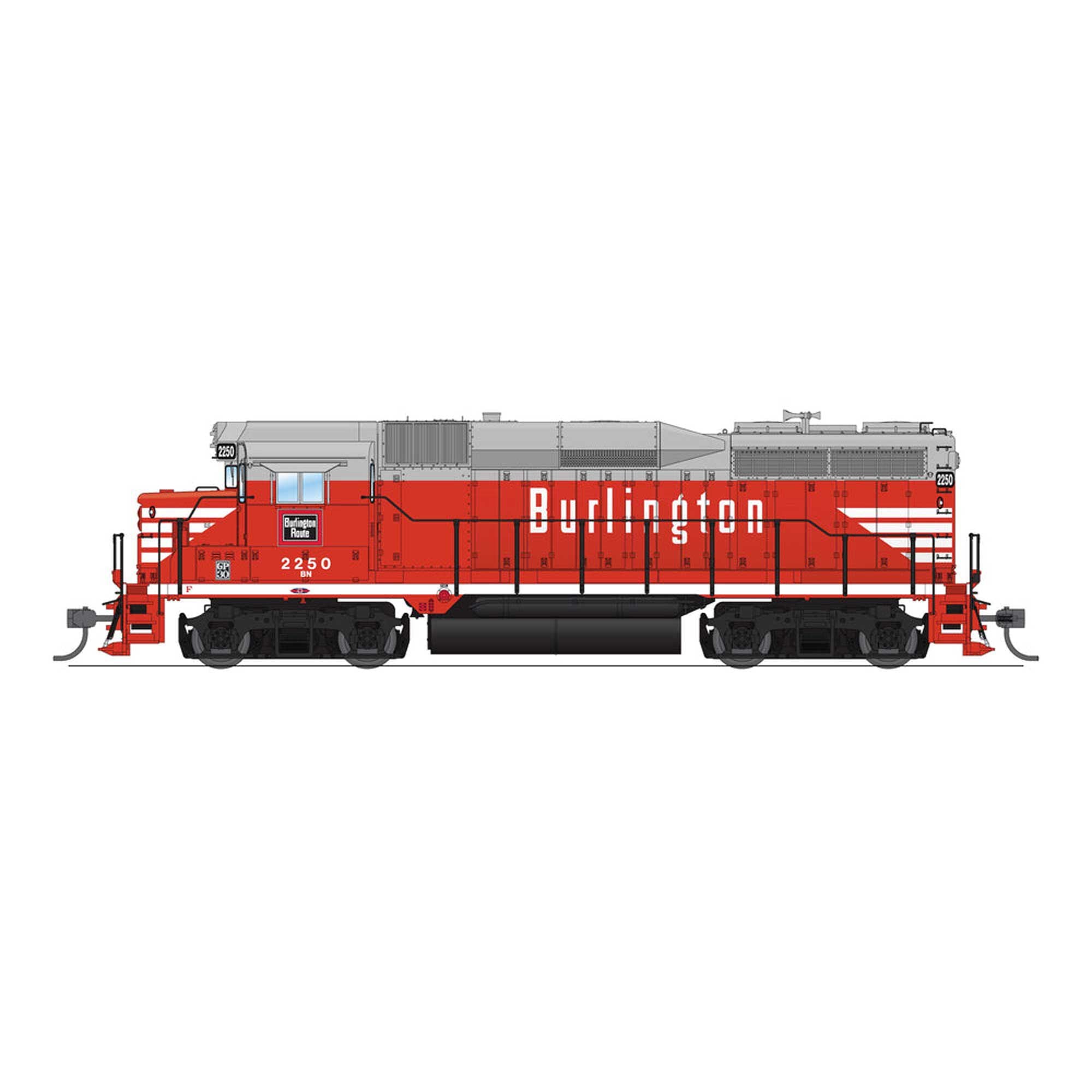 HO EMD GP30 Diesel Locomotive BN 2250 DCC-Ready (BLI9152)