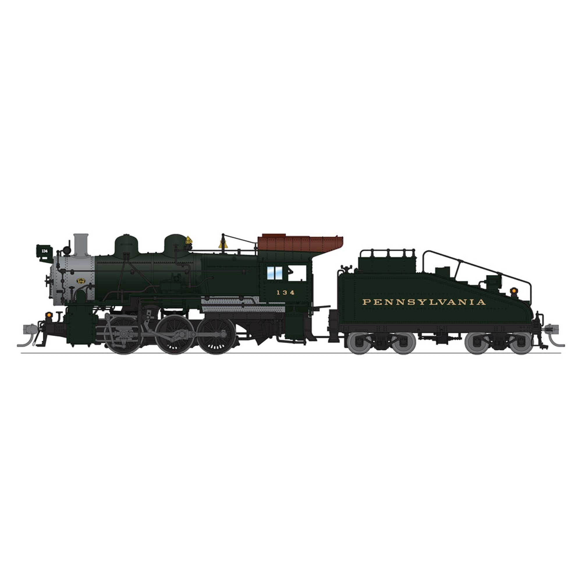 HO PRR B6sb 0-6-0 Steam Switcher #134 with Tender (BLI9170)