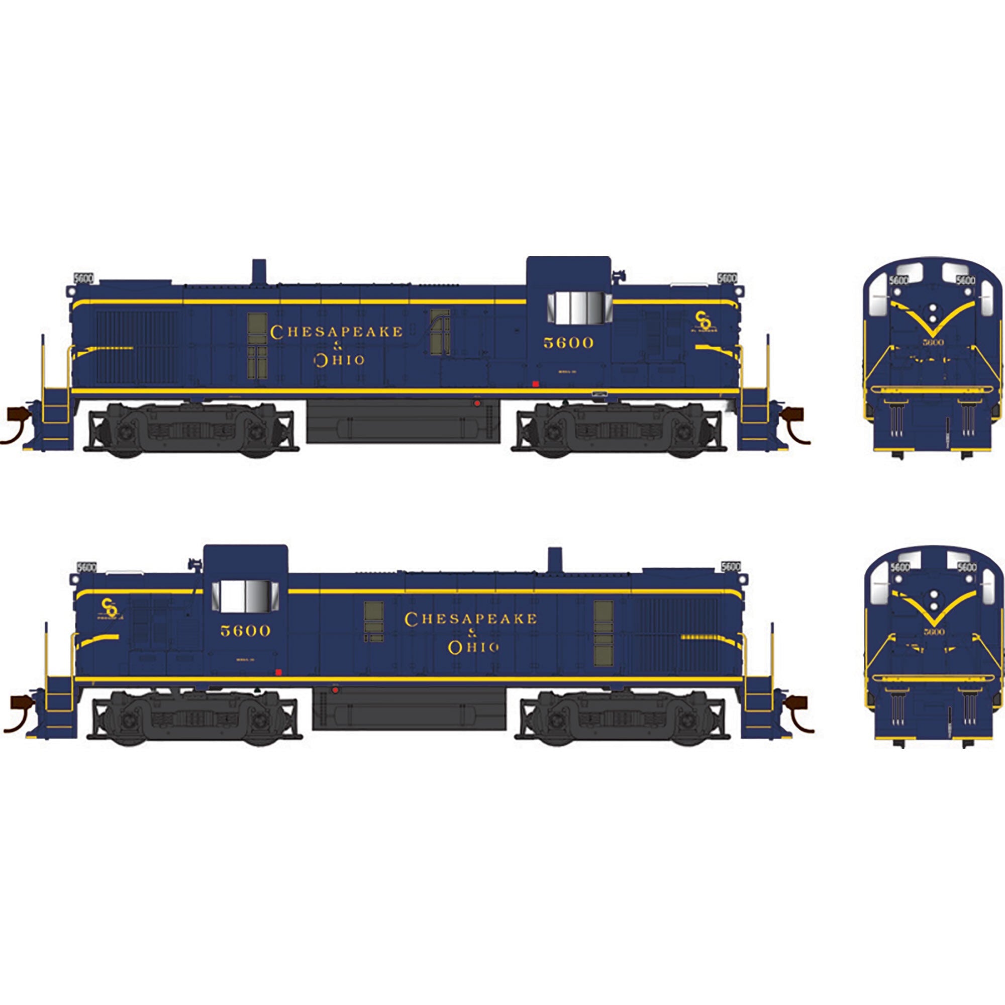 HO ALCo RS-3 DCC with Sound C&O As Delivered Model (BOW25196)