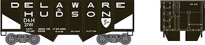Bowser 41385 HO Delaware & Hudson 55-Ton Fishbelly 2-Bay Open Hopper #2786