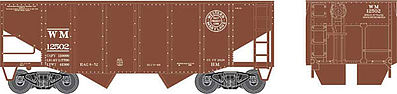 Bowser 41391 HO Western Maryland 55-Ton Fishbelly 2-Bay Open Hopper #12596