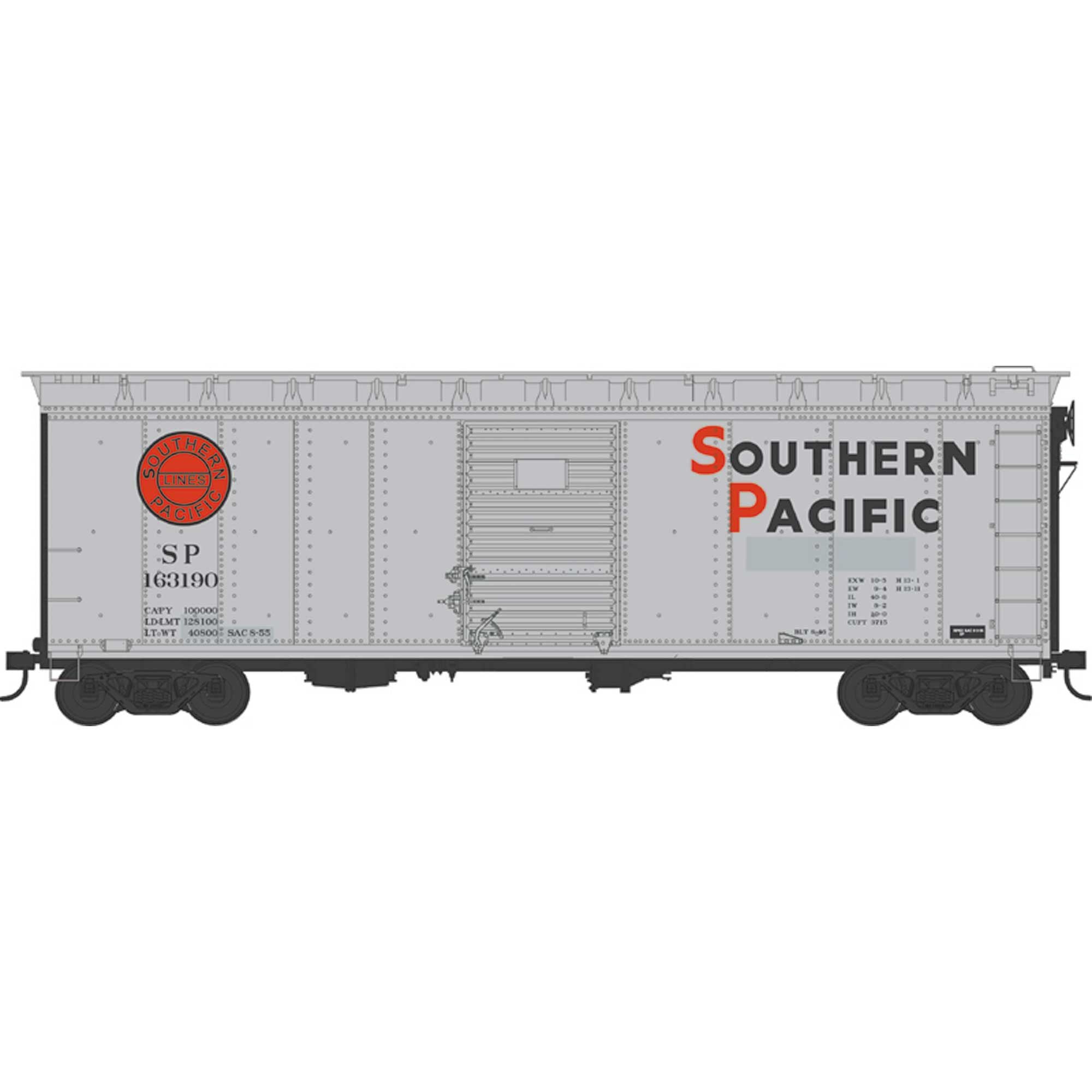 HO 40ft Boxcar Southern Pacific #163210 Ready to Run (BOW43173)