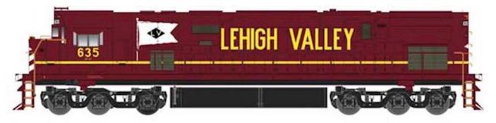 Bowser 24726 HO ALCo C628 Diesel Lehigh Valley Cornell Red LV 635 DCC Sound