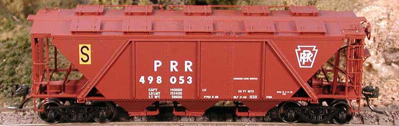 Bowser 40732 HO Scale H30 Covered Hopper Pennsylvania "S" PRR 498060