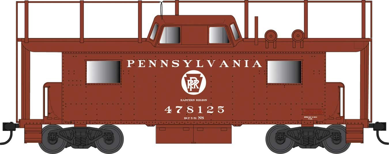 Bowser 42514 HO Scale PRR N8 Caboose Cabin Pennsylvania Eastern Region PRR 478135 - Trainphone