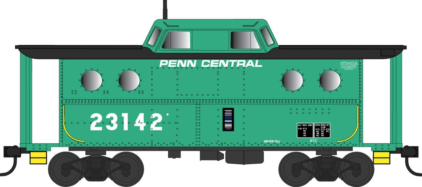 Bowser 42530 HO Scale PRR N5c Caboose Cabin Penn Central PC 23000