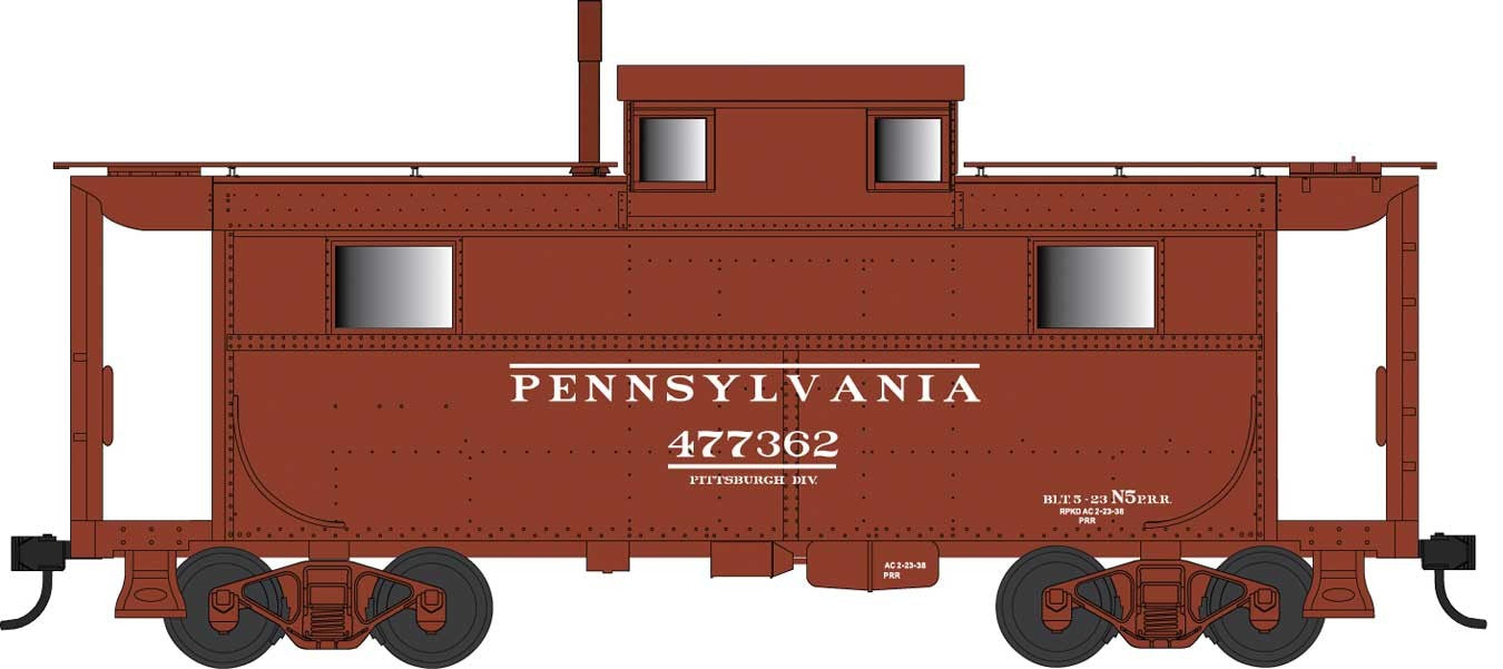 Bowser 42557 HO Scale PRR N5 Caboose Cabin "Early PRR" 477362