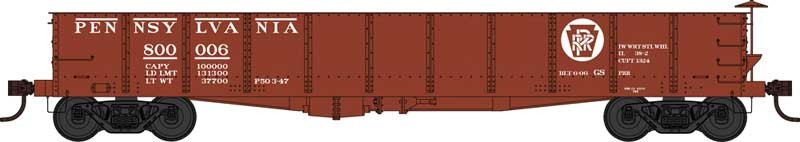 Bowser 42679 HO Scale GS 40' Gondola Pennsylvania Circle Keystone PRR 800006