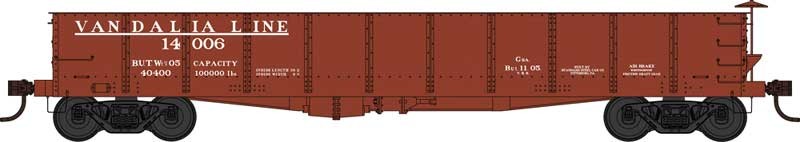 Bowser 42688 HO Scale GS 40' Gondola Vandalia Line 14006