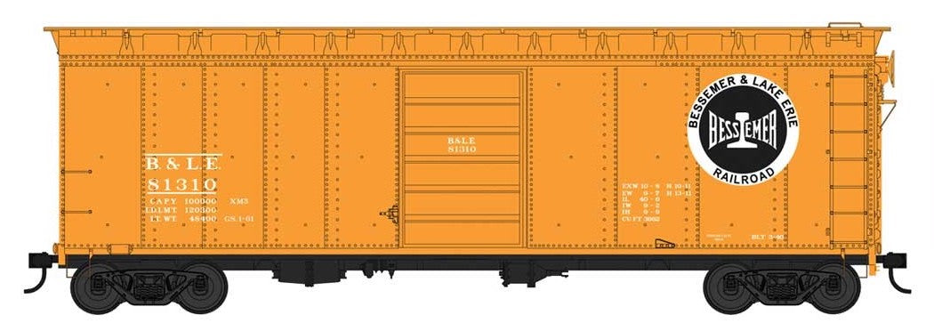 Bowser 42698 HO Scale 40' Boxcar Bessemer & Lake Erie B&LE 81405
