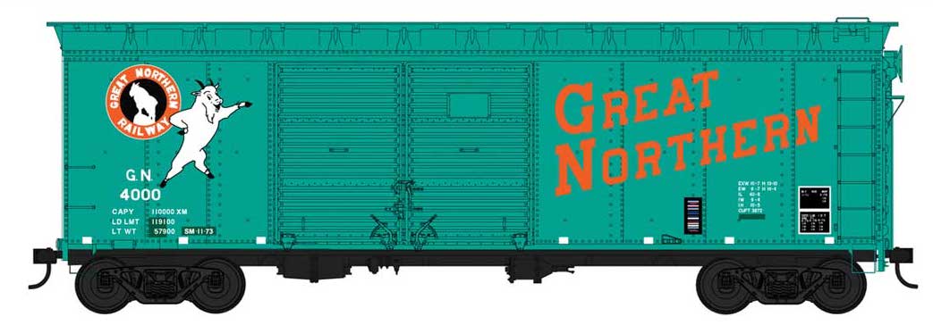 Bowser 42717 HO Scale 40' Boxcar Great Northern "Large Rocky" GN 4159