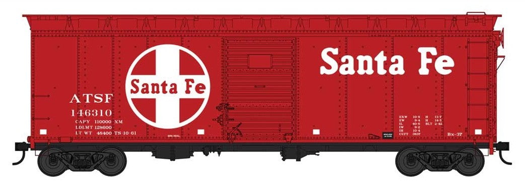 Bowser 42735 HO Scale 40' Boxcar Santa Fe ATSF 146310