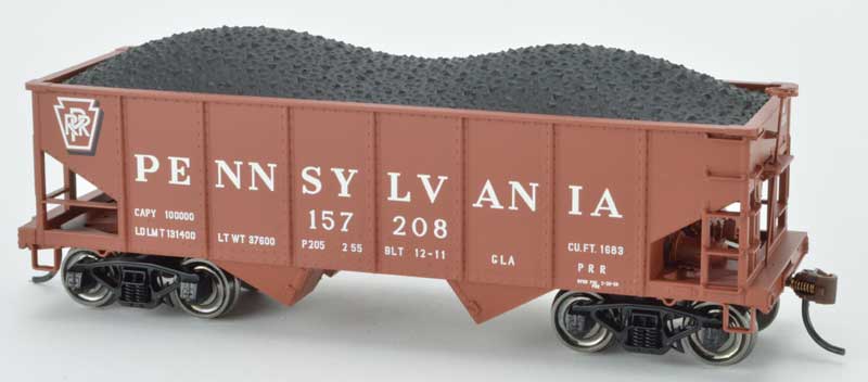 Bowser 56202 HO Scale GLa 2 Bay Open Hopper Pennsylvania PRR #'s Vary Kit