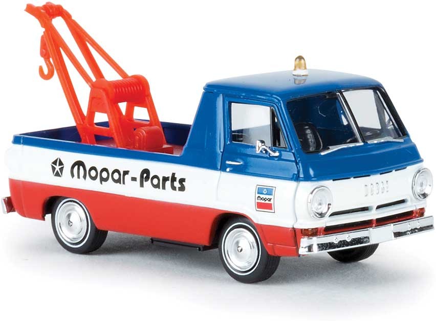Brekina 34345 HO Scale 1964 Dodge A 100 Tow Truck Mopar Parts