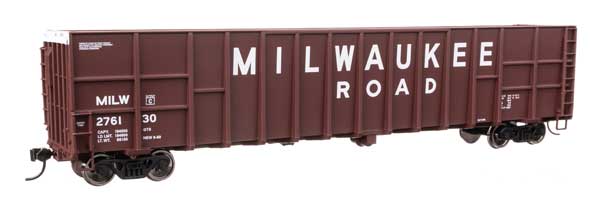 Walthers Mainline 910-6119 HO Scale 61' Wood Chip Gondola MILW #276130