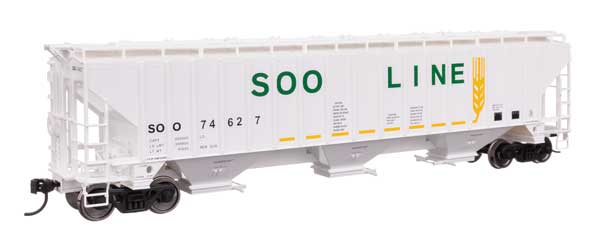 Walthers Mainline 910-49076 HO Scale 57' Hopper RTR Soo Line #74627