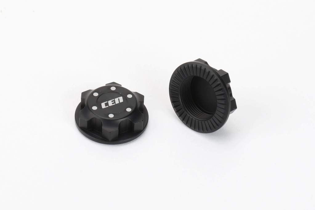 CEN Racing CKR0201 Black Aluminum 23mm Wheel Hex Nut for Colossus XT