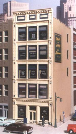City Classics 102 HO Scale Penn Avenue Tile Building Front Kit