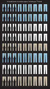 City Classics 707 HO Scale Window Curtains
