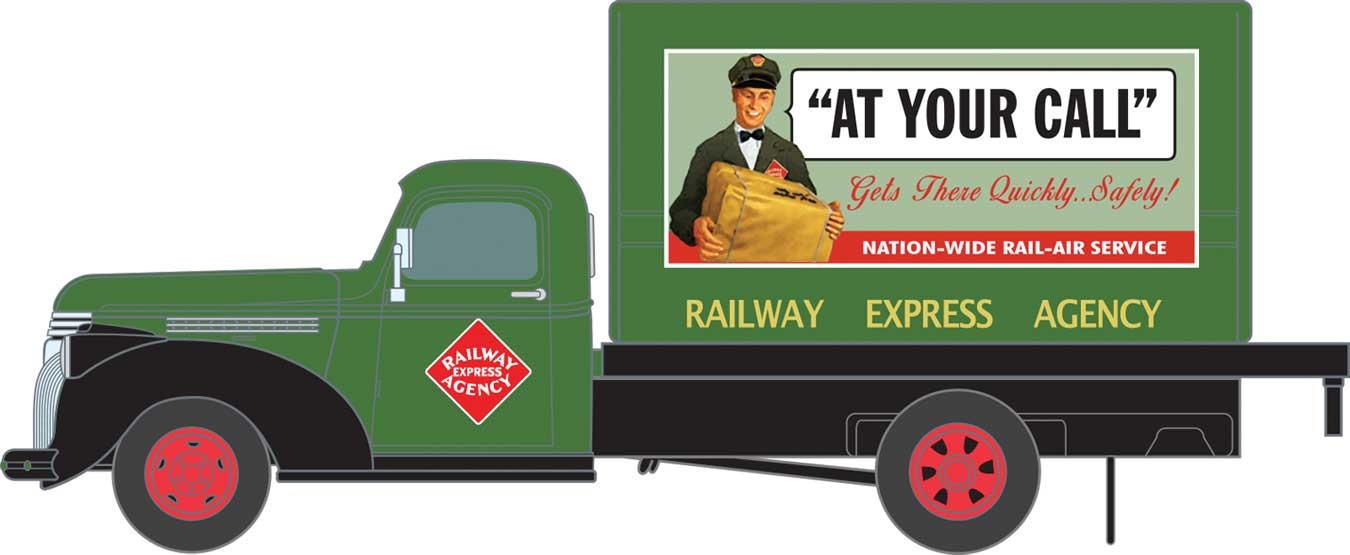 Classic Metal Works 30595 HO Scale 1940's Chevy Box Truck REA