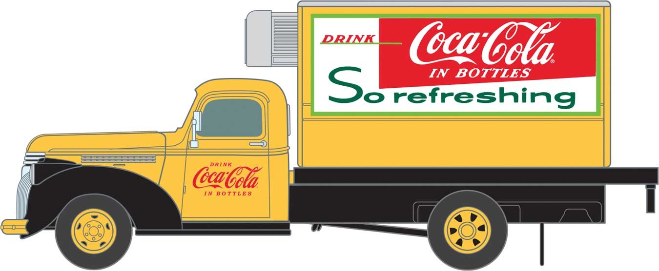 Classic Metal Works 30596 HO Scale 1940's Chevy Reefer Delivery Truck Coca-Cola