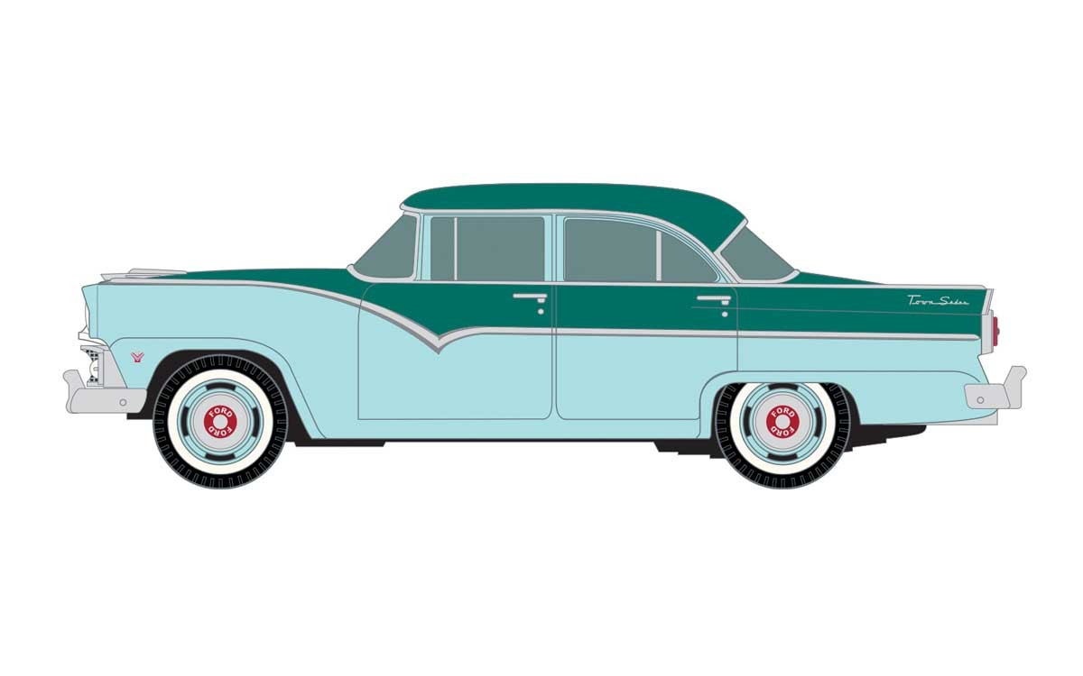 Classic Metal Works 30602 HO Scale 55' 4 Door Ford Sedan Pinetree Green