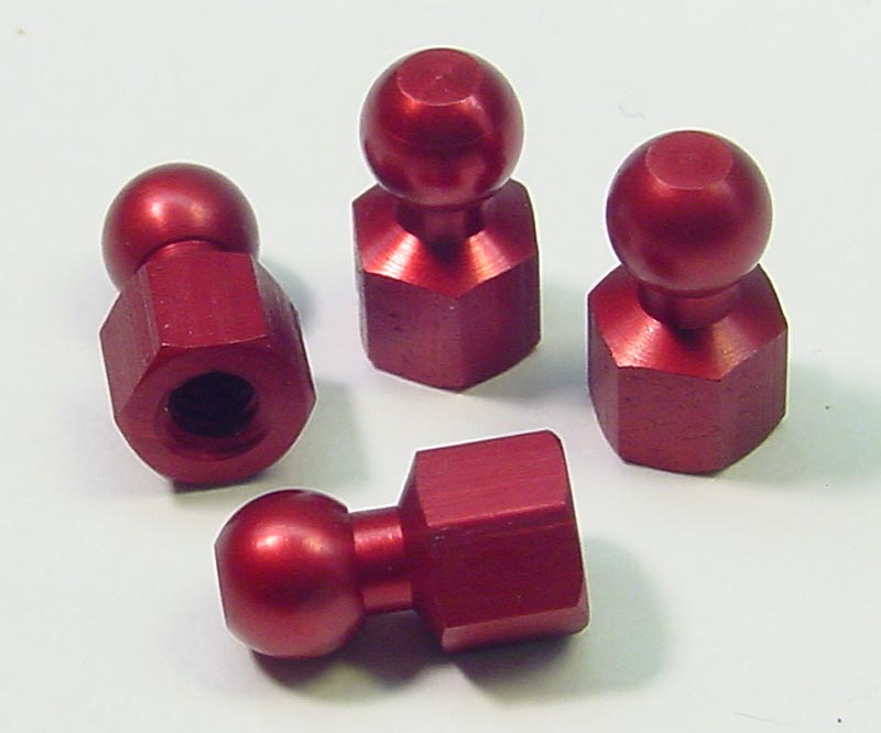 CRC 1407 Red Anodized Hex Ball Set