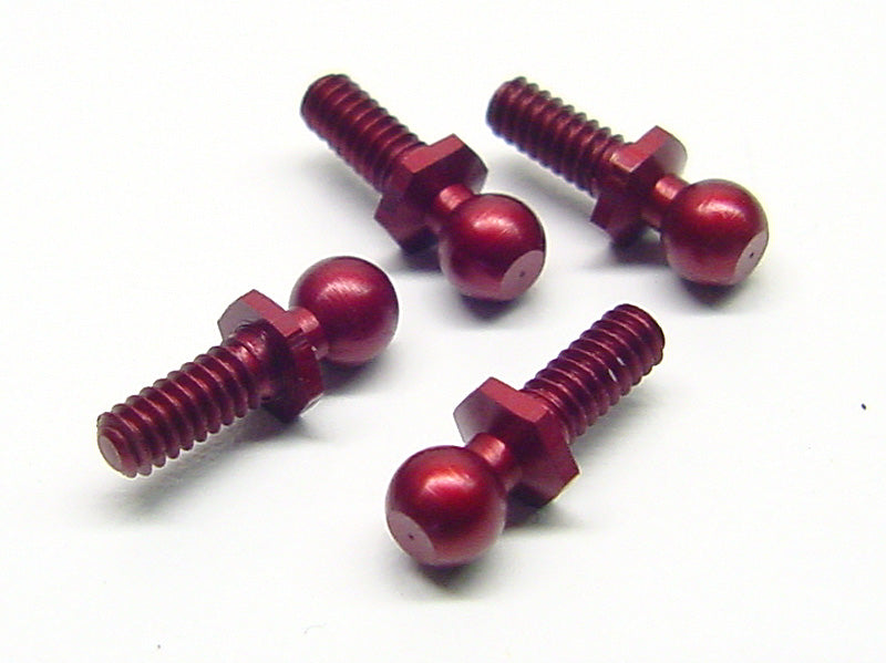CRC 1409 Red 4-40 Aluminum Ball Studs