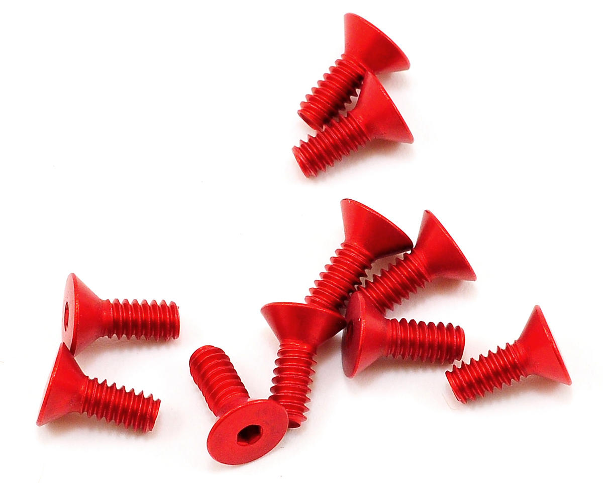 CRC 1451 Red 4-40x5/16" Aluminum Flat Head Screw