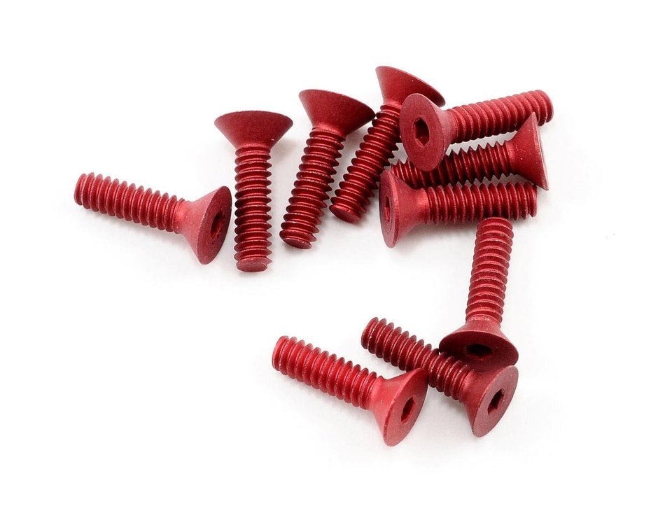 CRC 1453 Red 4-40x7/16" Aluminum Flat Head Screw