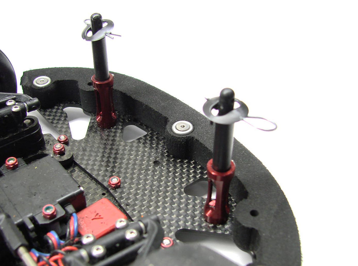 CRC 1878 Red Aluminum World GT-R Adjustable Body Mounts