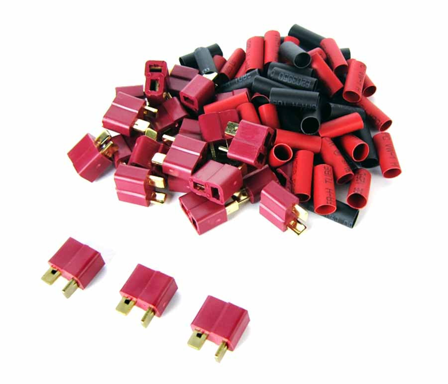 Common Sense RC Deans-type Connectors - 50-Pack - Female DEANS-50PK-F (DEANS-50PK-F)