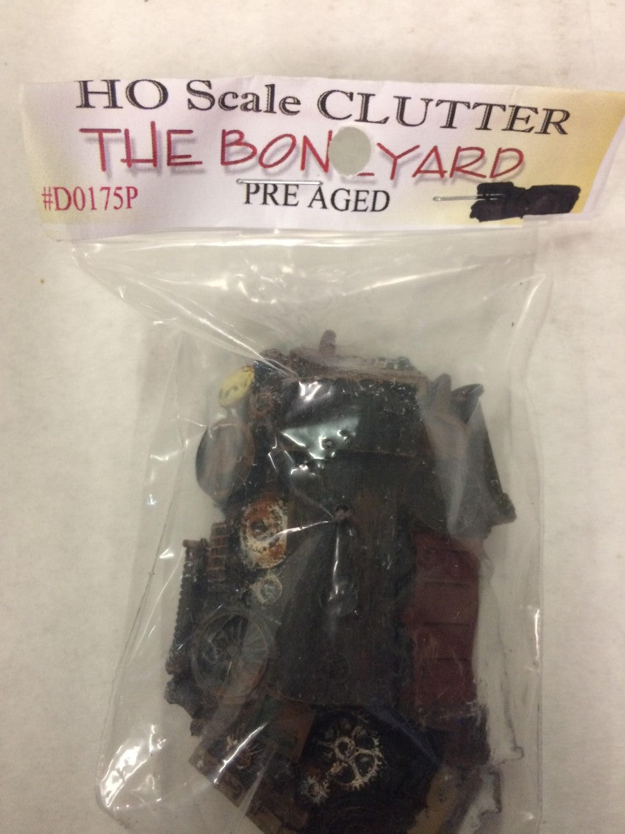 Model Tech Studios D0175P HO "The Boneyard" Pre Aged Scrap Pile
