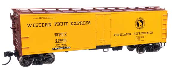 Walthers Mainline 910-41422 HO Scale 40' Steel Reefer RTR WFEX #66686