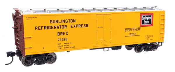 Walthers Mainline 910-41408 HO Scale 40' Steel Reefer RTR BREX #74398